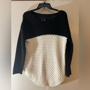 Black and white sweater